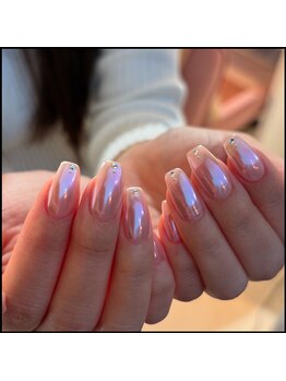 クララメイエキミュークス(CLALA Meieki μX)/名駅限定ピンクミラーネイル