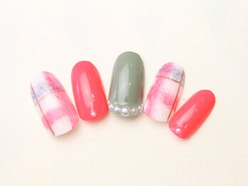 アトリエ ジョワ(Atelier Joie)/☆ブランケットチェックネイル☆