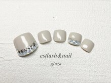 エストラッシュアンドネイル 銀座店(est lash&nail)/フットネイル　ストーンネイル