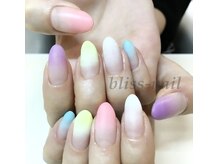 ブリスネイル(bliss-nail)/グラデーションマット仕上げ