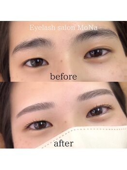 モナ(MoNa)/まつ毛パーマ+美眉WAX脱毛