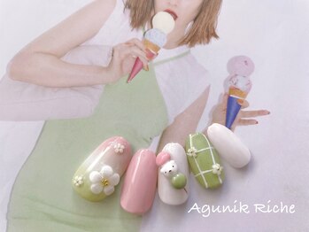 アグニークリッシェ(Agunik Riche)/【お花見ネイル】