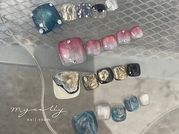 ミセリー(MYCELLY)の写真/低価格×高技術◎【フット定額（オフ込）¥8000】フットネイルで足元からおしゃれを楽しみましょう♪