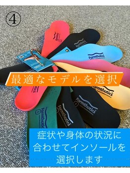 足と靴のエスジー治療院/４．矯正用インソールを作る流れ