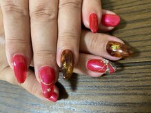 チェリーブロッサム(A CHERRY BLOSSOM)/ジェルスカを生かしたネイル