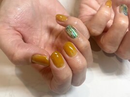 なみなみぷっくりネイル