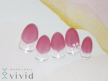 メイクプラスネイル ヴィヴィッド(MAKE+NAIL vivid)/ジェル定額　¥5500コース