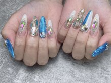 リアンネイル(lian nail)/ギャル/夏ネイル/マーメイド