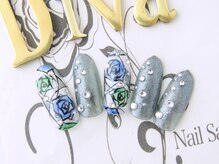 ネイルサロン ディーバ ギンザ(Nail salon Diva GINZA)/甘辛ＭＩＸローズネイル　8500