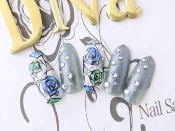 ネイルサロン ディーバ ギンザ(Nail salon Diva GINZA)/甘辛MIXローズネイル 8500