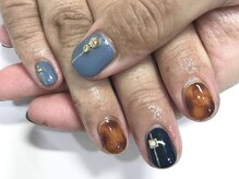クォーターリゾートネイル(QUARTER RESORT nail)/べっこうネイル☆