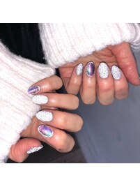 ギラギラフラッシュネイル☆