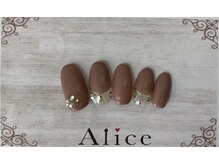 ネイルアンドアイラッシュ アリス(Alice)/デザインネイル￥8000（税込）