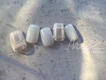 メール 代々木上原(Mer)/クリアチェックネイル