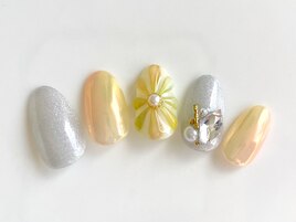 フラワー　オーロラ　マグネット