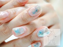 オトナネイル(otona nail)/スモーキーブルーのニュアンス