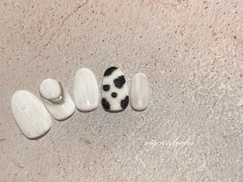 アニマル柄　ミラー　牛