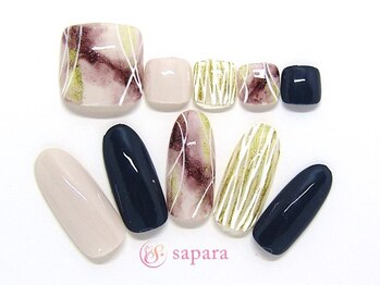 津田沼ネイルサロン サパラ(sapara)/ハンドフットセット定額¥11,499