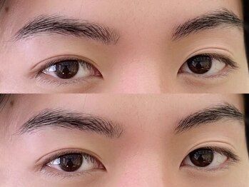 ミウィー 関内店(mily)の写真/【清潔感UPしオーラ全開の整眉毛に】やればやる程美眉になれる眉毛パーマで更なる好印象を掴む