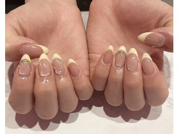 パステルyellow ネイル