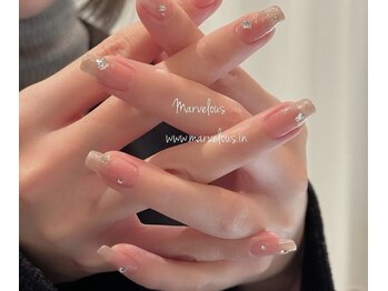 マーヴェラス 恵比寿店(Marvelous)/グラデーション・リボンネイル♪