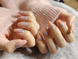 春色ネイル☆ピンク×水色