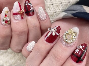 クリスマスネイル8800円