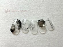 ネイルメゾン 梅田(NAIL MAISON)/メタリックうねうね色鉛筆