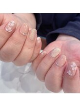 ハーティーネイル hearty nail 溝の口店/桜ネイル/定額/春/マグネット