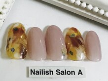 ネイリッシュサロン エー(Nailish Salon A)/2017秋冬べっこうマーブル