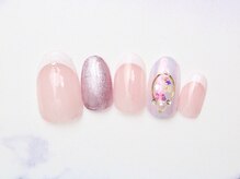 池袋ネイルサロン イイネイル(Ee-Nail)/押花ブライダルネイル全員￥8980