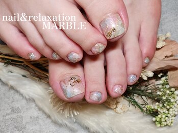 ネイルアンドリラクゼーション マーブル(MARBLE)/フットネイル(持ち込¥6,400)