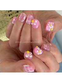 春の定番さくらネイル♪