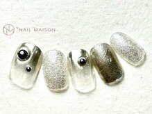 ネイルメゾン 梅田(NAIL MAISON)/半球ミラーラメ