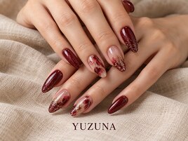 ボルドーネイル045