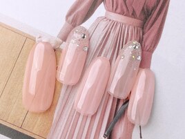 ピンク×ストーン￥４９８０