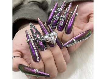 ネイルズゴーゴー 新宿店(NAILSGOGO)の写真/チップつけ放題長さだし★1枚マックス 2枚マックスのスカルプネイルも出来るネイルサロンNAILSGOGO新宿店