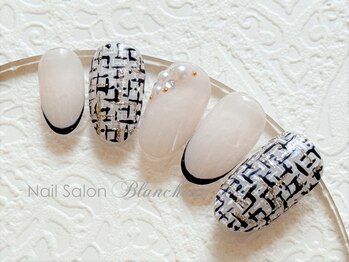 ネイルサロン ブランシュール(Nail Salon Blancheur)/ネイビーツイード