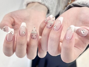 モカ 心斎橋(moca by Lee)/【miyuu】フレンチネイル