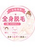 【女性専用】全身脱毛(顔、VIOなし)　