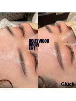 ブラジリアンワックスアンドマツエク グルック/ブロウリフト 例