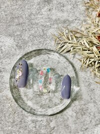 シェルぷっくりネイル