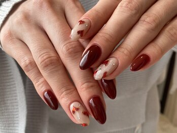 アース ネイルアンドアイラッシュ 甲府昭和店(HAIR & MAKE EARTH Nail&Eyelash)/ハートデザイン