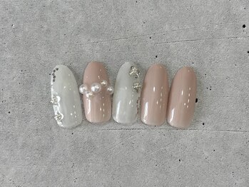 ニアウネイル(niau nail.)/holo flower nail