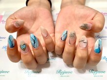 リジュベ(Rejuve)/夏らしいターコイズネイル☆