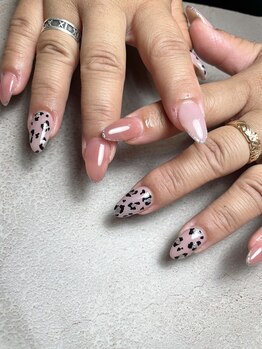 アンドエミニー エン ラボーテ(& EMINY 艶 la beaute)/レオパードネイル