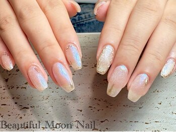 ビューティフルムーン ネイル 本厚木(Beautiful Moon Nail)の写真/大人可愛いネイルデザイン/季節に合わせたデザインもご用意◎人目を惹くモテ可愛い上品な指先で第一印象up!