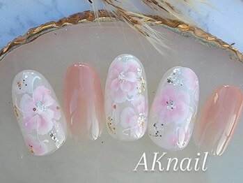 定額B/手描きフラワーアート