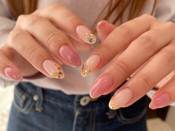 アース ネイルアンドアイラッシュ 甲府昭和店(HAIR & MAKE EARTH Nail&Eyelash)/押し花ネイル