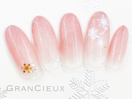 ピンク×結晶×ラメグラ